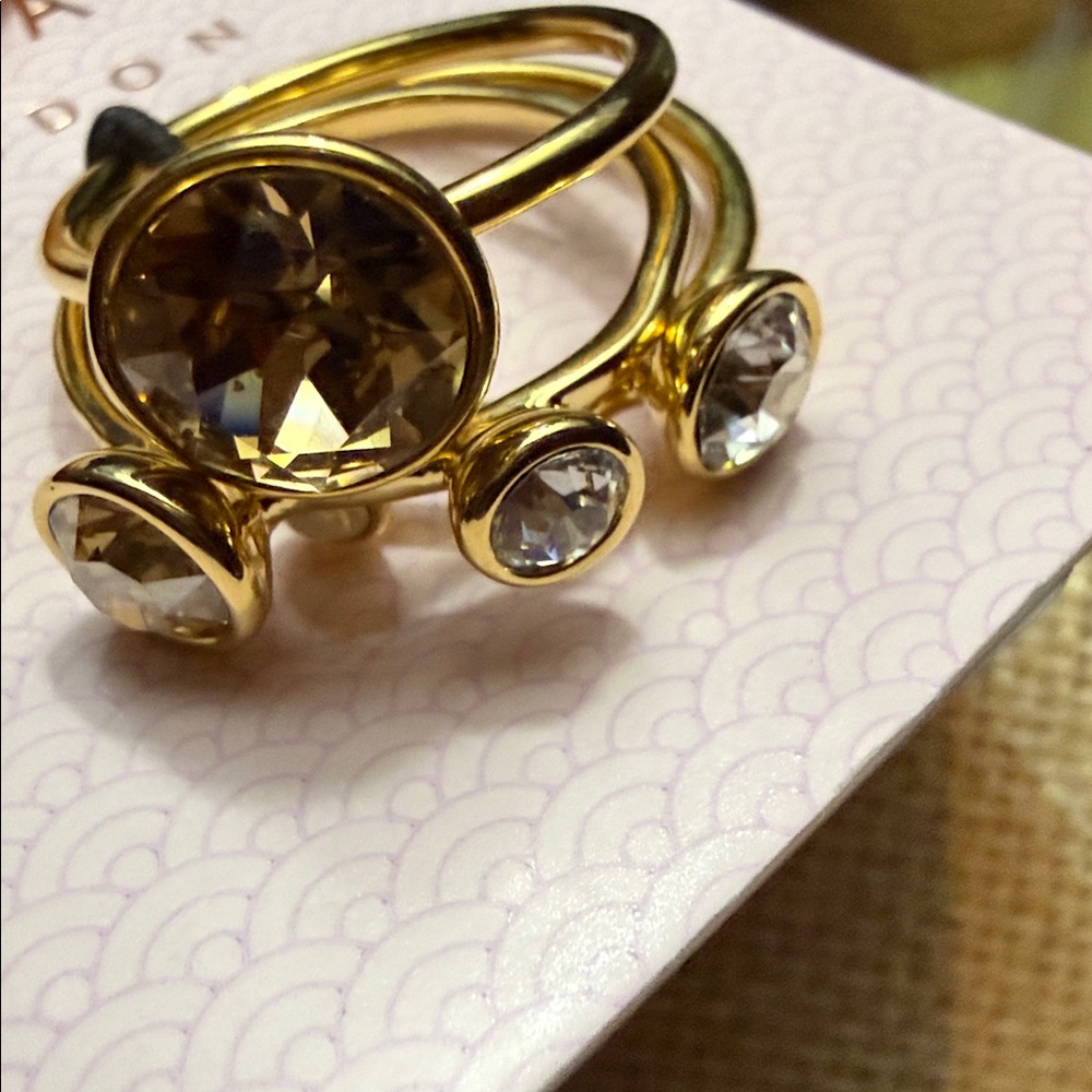 Ted Baker London Jackie Jewel Stack Ring Trio